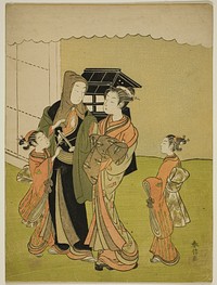 Lovers Parting in the Morning by Suzuki Harunobu