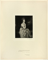 Lady Derby, from Old English Masters by Timothy Cole