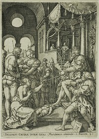 The Judgment of Solomon by Heinrich Aldegrever