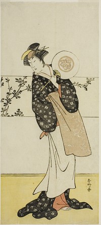 The Actor Osagawa Tsuneyo II, Possibly as Misao Gozen, in the Play Chiyo no Hajime Ondo no Seto (Beginnings of Eternity: The Ondo Straits in the Seto Inland Sea) (?), Performed at the Kiri Theater from the Twenty-seventh Day of the Seventh Month, 1785 by Katsukawa Shunkо̄