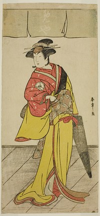 The Actor Iwai Hanshiro IV as Osuwa in the Play Koi no Yosuga Kanagaki Soga, Performed at the Ichimura Theater in the Fourth Monther, 1789 by Katsukawa Shunsho