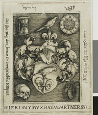 Bookplate of Hieronymous Baumgärtner by Barthel Beham