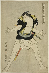 Masatsuya: Otani Oniji III as Ono Sadakuro, from the series "Portraits of Actors on Stage (Yakusha butai no sugata-e)" by Utagawa Toyokuni I