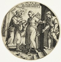 Sheltering Strangers, from The Seven Acts of Mercy by Georg Pencz