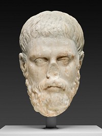 Portrait Head of a Philosopher by Ancient Roman