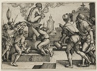 The Courtesan Punished, from The Story of the Magician Virgil by Georg Pencz
