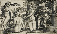 Diana in the Bath by Georg Pencz