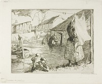 Fisherman's Quarter by Louis Auguste Lepère