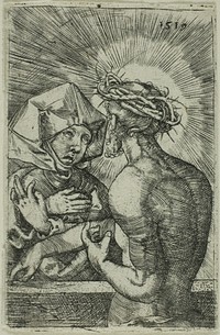 Christ Crowned with Thorns Speaking to His Mother by Hans Sebald Beham