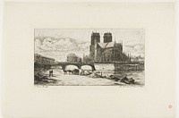 The Apse of Notre-Dame, Paris by Charles Meryon
