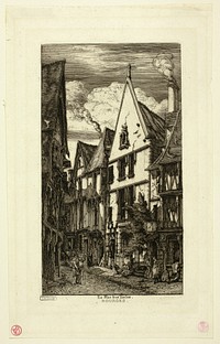 Rue des toiles, Bourges by Charles Meryon