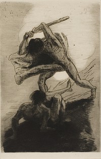 Cain and Abel by Odilon Redon