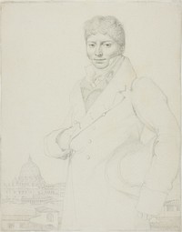 Portrait of Jean-Louis Robin by Jean Auguste Dominique Ingres