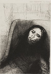 Des Esseintes, Frontispiece for A Rebours by J.K. Huysmans by Odilon Redon