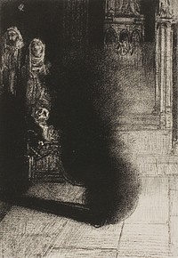 Frontispiece for Les Flambeaux noirs by Emile Verhaeren by Odilon Redon