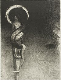 Serpent-Halo by Odilon Redon