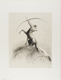 Centaur Aiming at the Clouds by Odilon Redon