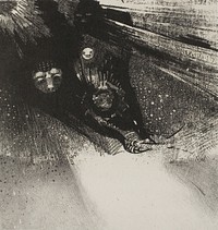 Larvae So Bloodless and So Hideous, plate 5 of 6 by Odilon Redon