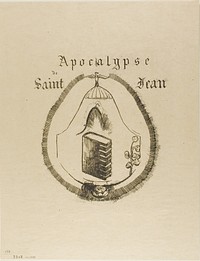Cover-Frontispiece for the Apocalypse of St. John by Odilon Redon