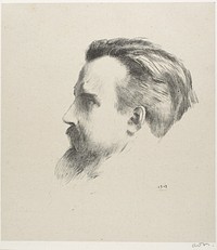 Portrait of the Painter Maurice Denis by Odilon Redon