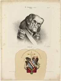 Sou..., plate 172 from Célébrités de la Caricature by Honoré-Victorin Daumier