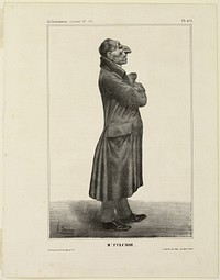 Mr. Fulchir.., plate 273 from Célébrités de la Caricature by Honoré-Victorin Daumier