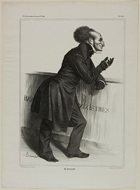 Mr. Joliv...., plate 346 from Célébrités de la Caricature by Honoré-Victorin Daumier