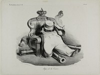 The Repose of France, plate 417 by Honoré-Victorin Daumier