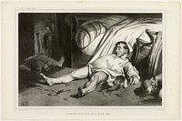 Rue Transnonain, on April 15, 1834, October 2, 1834, plate 24 from L’Association mensuelle by Honoré-Victorin Daumier