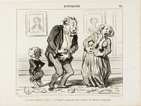 The Interior of a Family on January 2 - or the Danger of Consuming Immoderately Non-Hygienic Sweets, plate 62 from Actualités by Honoré-Victorin Daumier