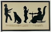 Silhouette of Hammond Family by Auguste Edouart