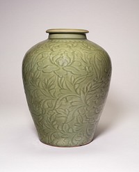 Jar with Peony Scrolls