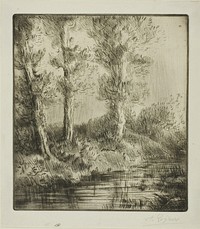 Banks of the Saint-Pré by Alphonse Legros