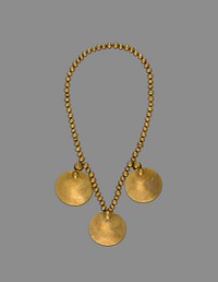 Necklace with Three Round Pendant Disks