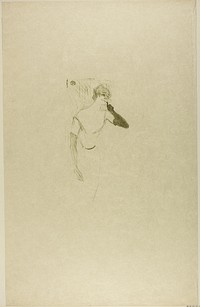 Yvette Guilbert, in Colombine à Pierrot by Henri de Toulouse-Lautrec