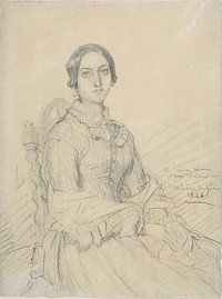 Portrait of the Baroness Chassériau by Théodore Chassériau