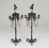 Pair of Candelabra by Auguste Cain