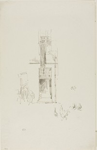 Cocks and Hens, Hôtel Colbert by James McNeill Whistler