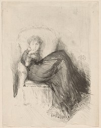 Study: Maud Seated by James McNeill Whistler