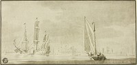 Galleons and Sailboats by Willem van de Velde, II