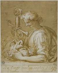 David with Goliath's Head and Sword by Giovanni Battista Paggi