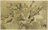 Putti and Coat of Arms by Gerard de Lairesse