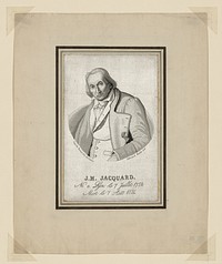 Portrait of Joseph Marie Jacquard (1752–1834) by Claude Bonnefond (Engraver)
