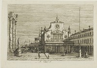 Imaginary View of S. Giacomo di Rialto, from Vedute by Canaletto