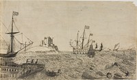 Swedish Boats Off the Coast by Unknown artist (Unknown Amateur)