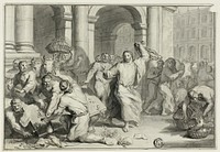 Christ Driving the Money-Changers from the Temple by Ottmar Elliger, the younger