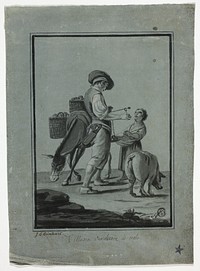 Peasant Apple Peddler by Johann Christian Reinhart