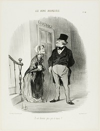 “He has become a Laaaand-Looooord!,” plate 18 from Les Bons Bourgeois by Honoré-Victorin Daumier