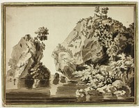 Rocks and Water by Jacob Philipp Hackert