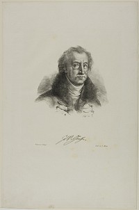 Portrait of Goethe, from Faust by Eugène Delacroix